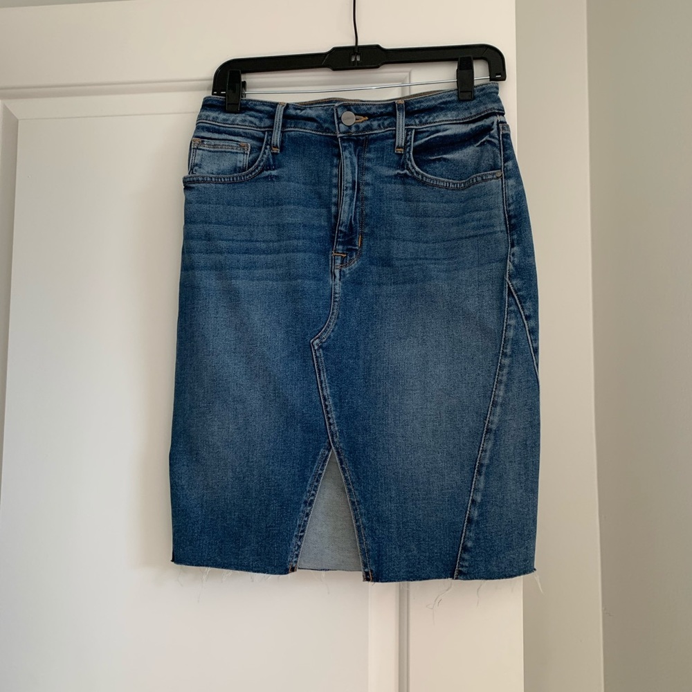 sanctuary denim skirt with front slit 28